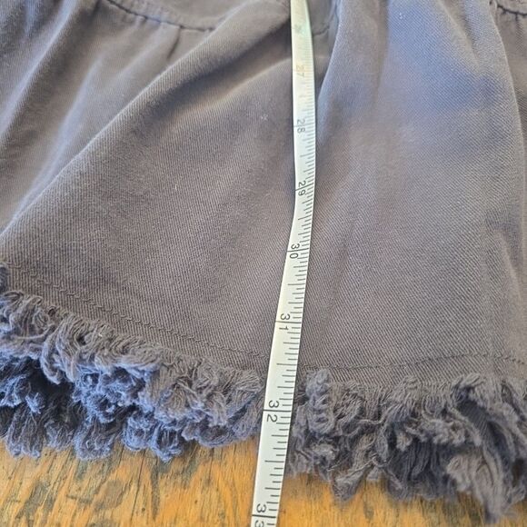 ALTAR'D STATE Washed Black Tiered Babydoll Dress Sz XS Pockets Raw Hem - Picture 8 of 8